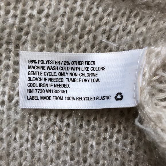 Cream balloon sleeve eyelash sweater - Picture 5 of 7